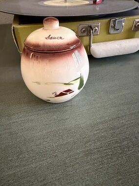 Brock of California 1940s -1950s sauce jar